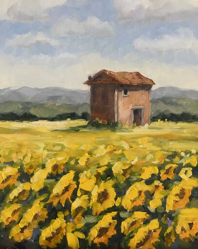 France Sunflower Study by Vanessa Rothe 