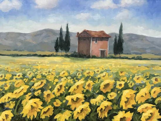 French Sunflowers Large by Vanessa Rothe 