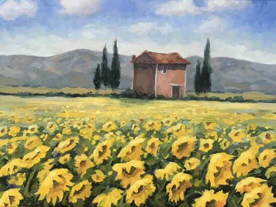 French Sunflowers Large by Vanessa Rothe 