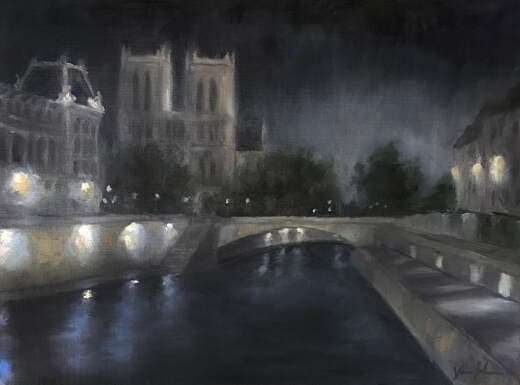 Nuit Obscure, Paris by Vanessa Rothe  Image: Sold at Arcadia Contemporary Americans in Paris 2018