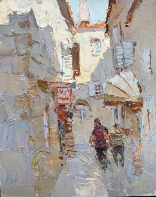 On the Narrow Street by Daniil Volkov 