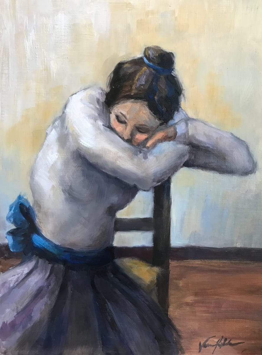 Waiting For You... by Vanessa Rothe  Image: Inspired by old master sketches and Degas works. Sold at the WIndows to the Divine Collectors for Connoisseurship in Denver 