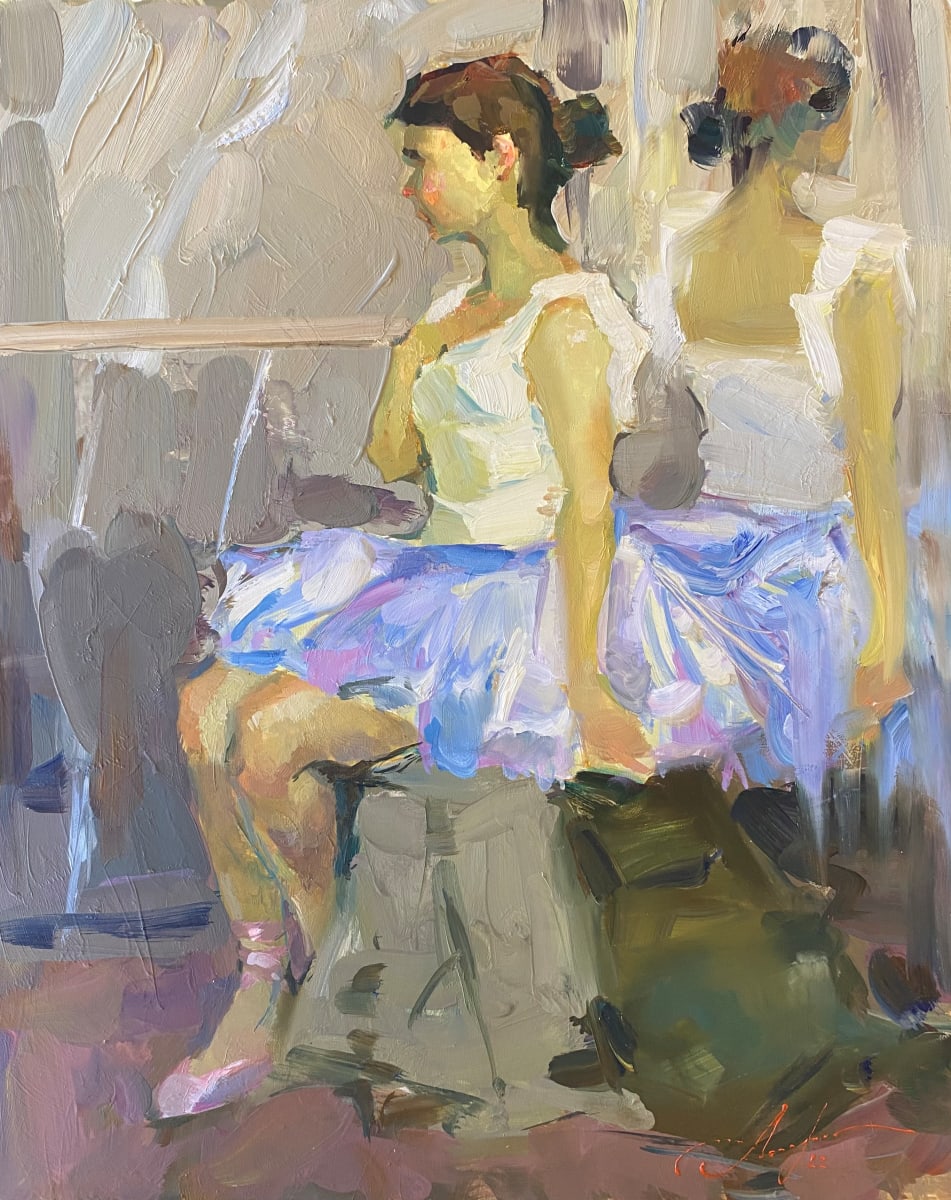 Ballerina in Lavender Skirt by Unknown 