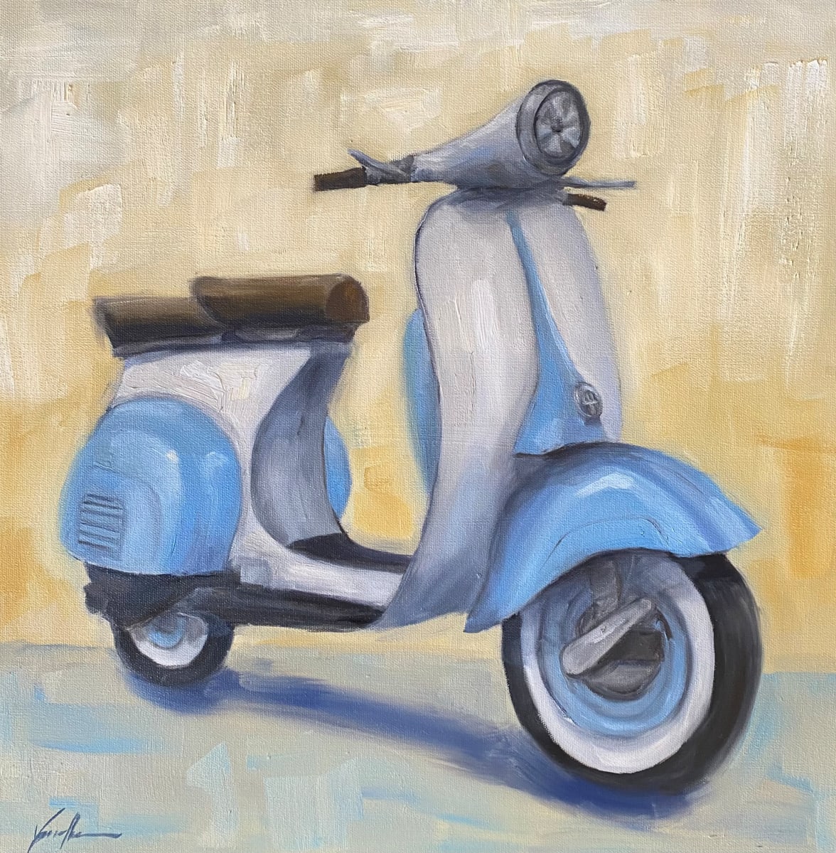 Vintage Scooter by Vanessa Rothe 