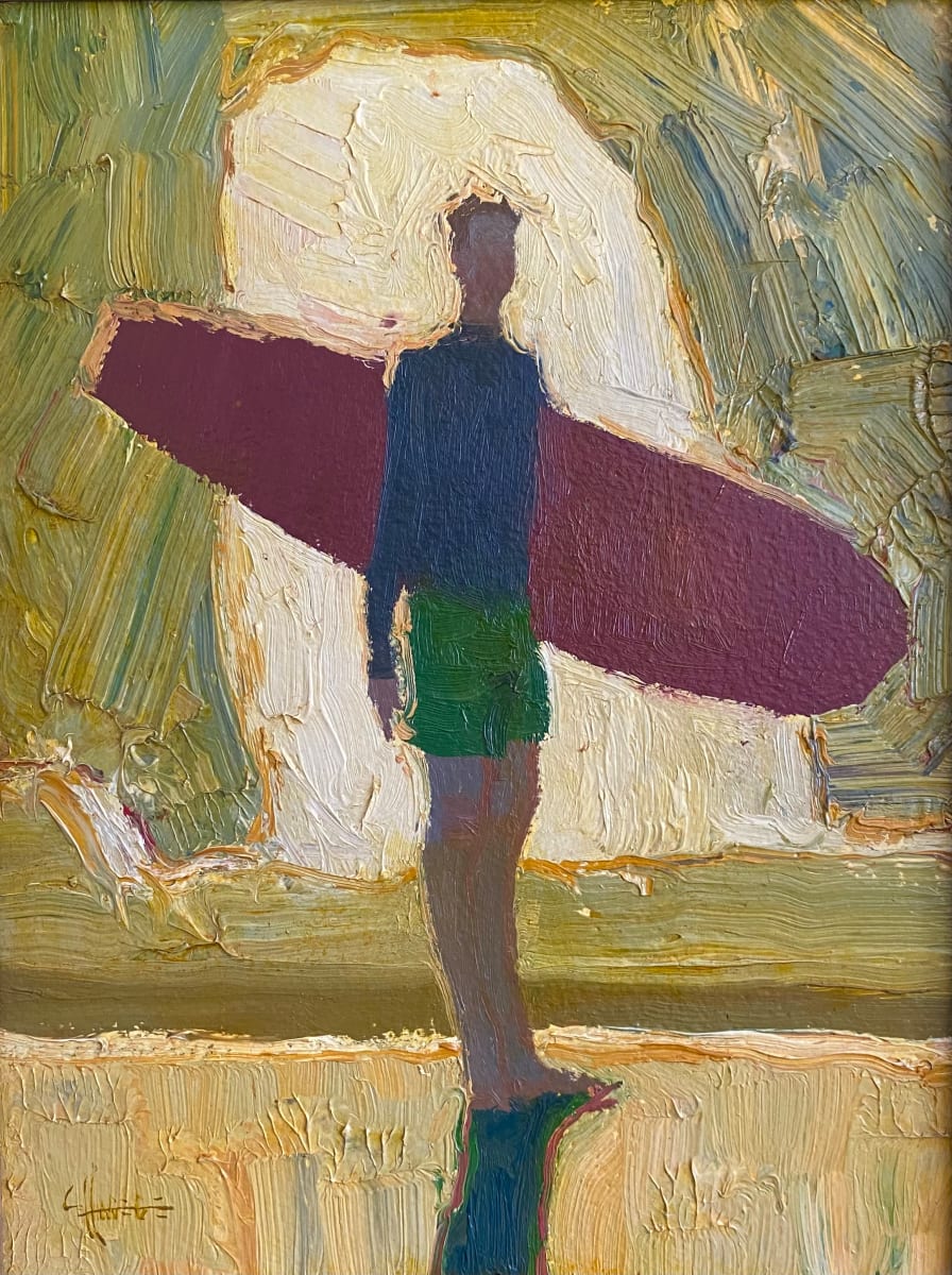 Surfer Against a Cloud by Logan Hagege 