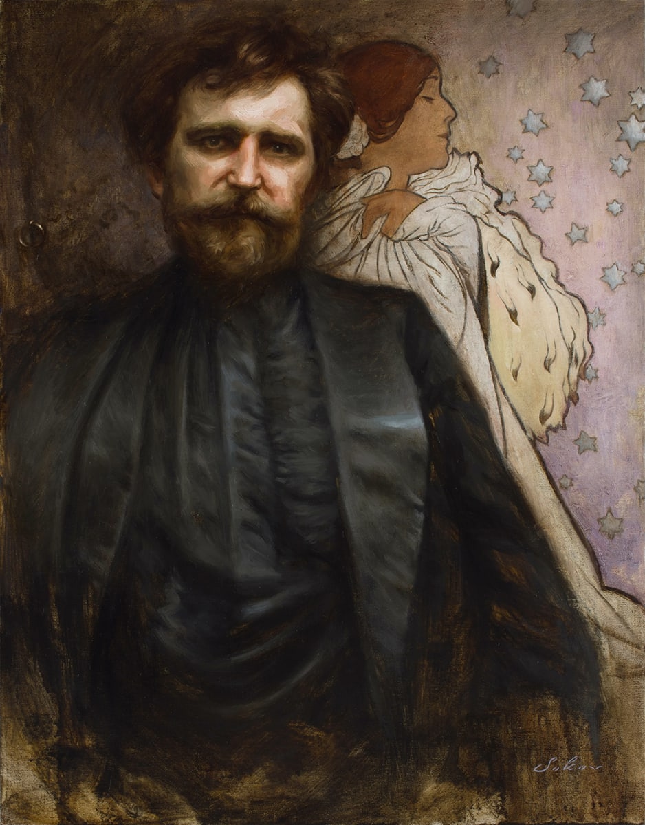 Alphonse Mucha by Pavel Sokov 