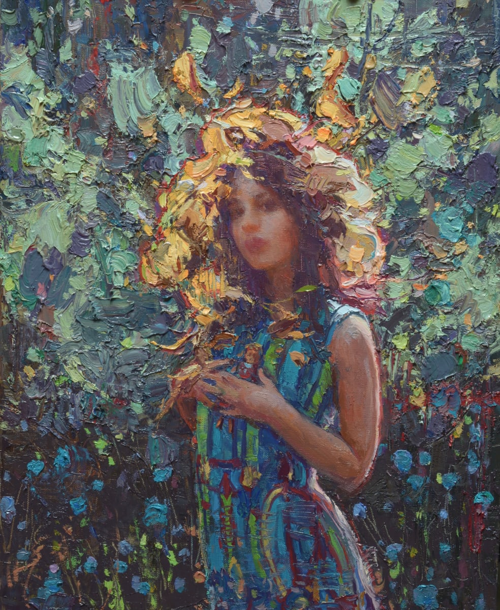 Sarah in the Garden by Scott Burdick 