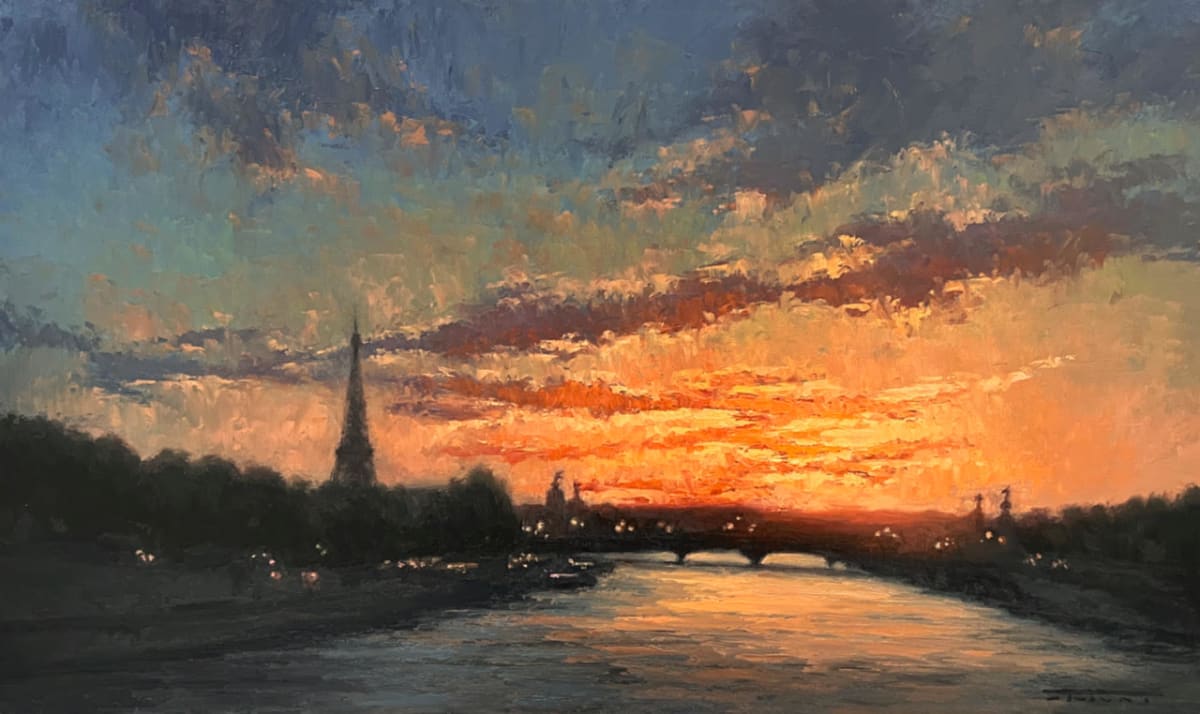 Pont de la Concorde Sunset by Jane Hunt 