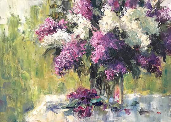 Purple Lilacs by Unknown  Image: Black Friday sale -50% off