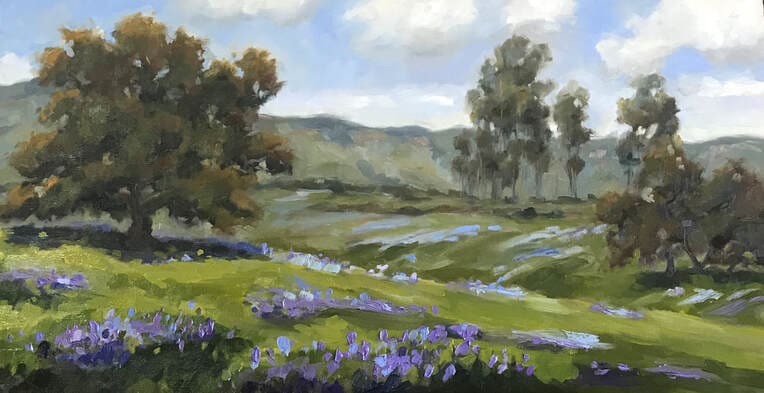 Oaks and Lupine by Vanessa Rothe 