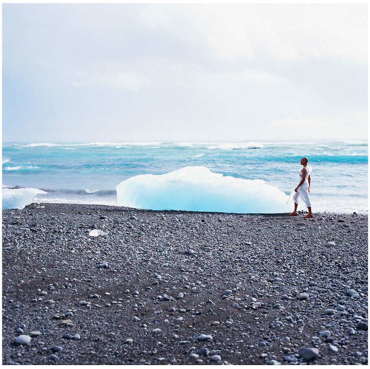 Vanessa Walking on Beach by Isaac Julien 