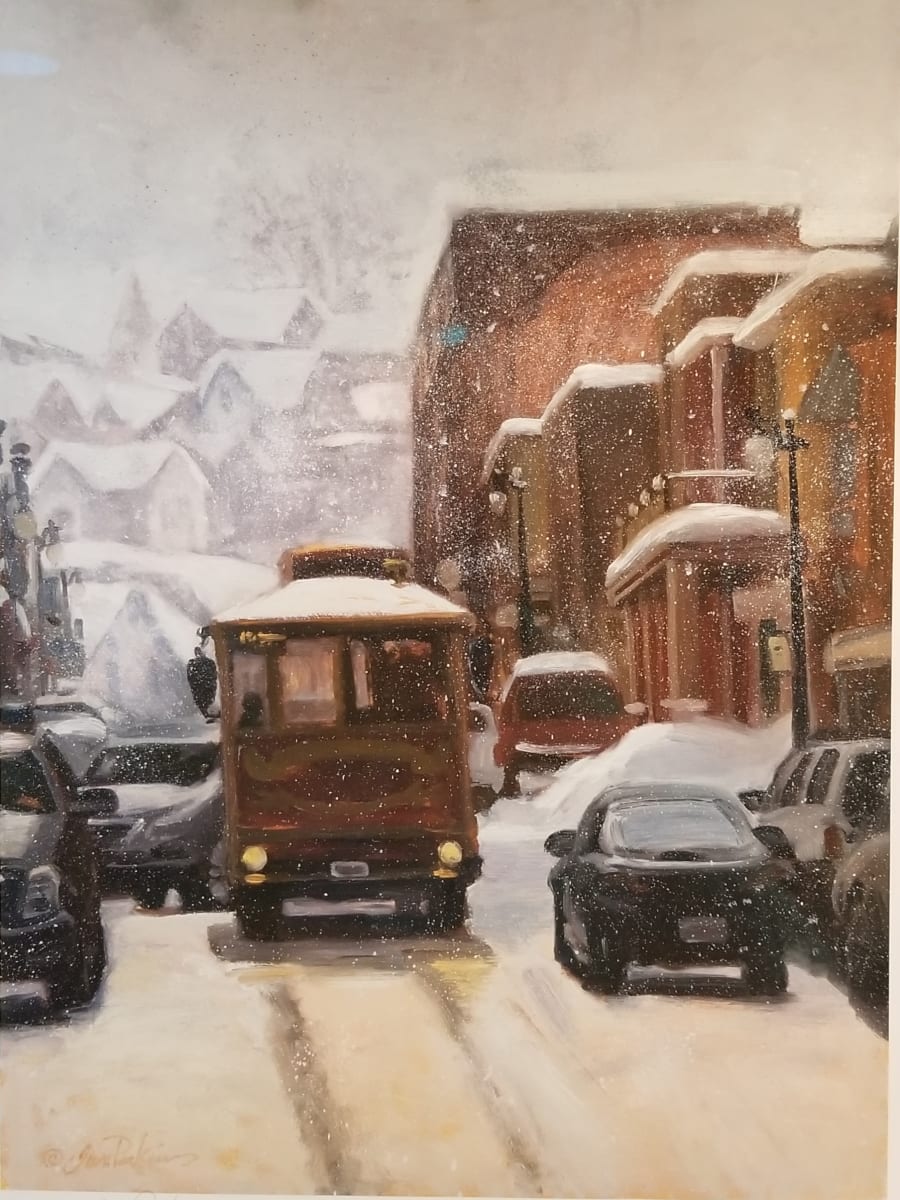 Main St. Trolley, Park City by Jan Perkins 