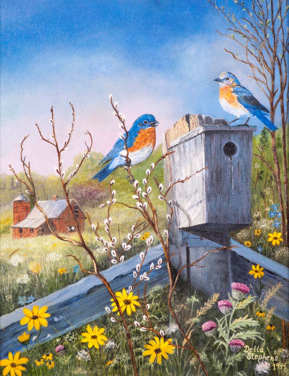 Blue Birds by Della Jaques Stephens 