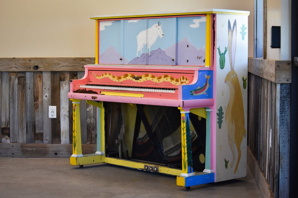 Kimball Junction Transit Center Art Piano by Kylie Millward 