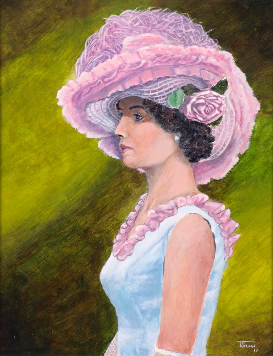 Lady in the Pink Hat by Theron Gunn 