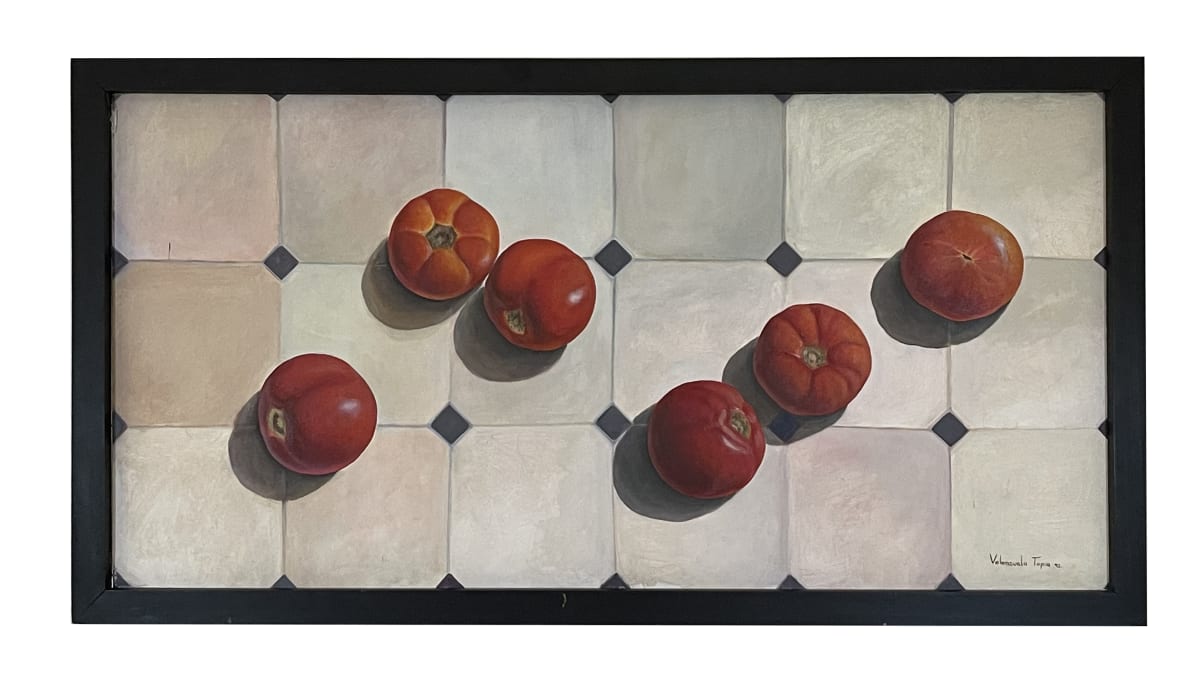 Still Life with Tomatoes (Naturaleza muerta con jitomates) by . Valenzuela Tapia 