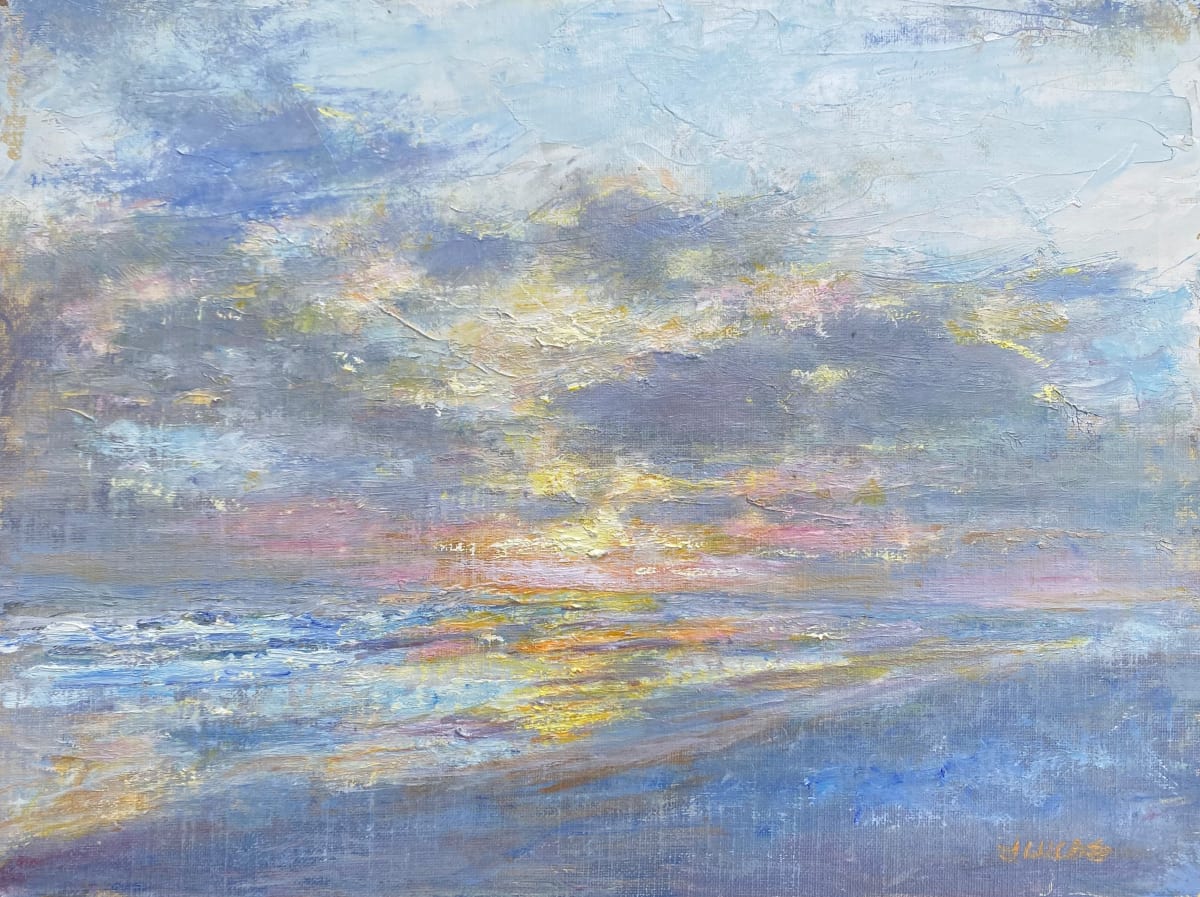 Winter Sunset by Janet Lucas Beck 