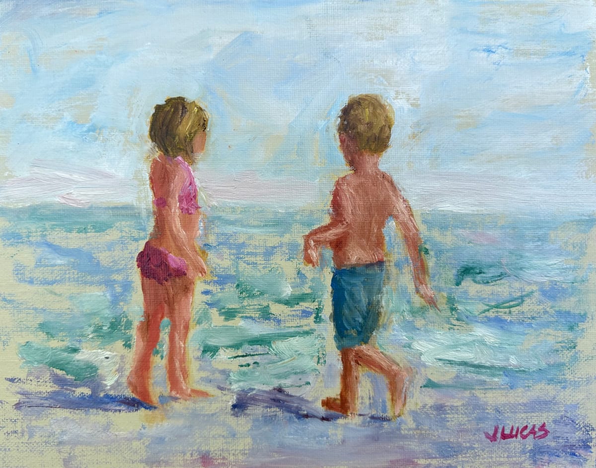 Wading in the Gulf by Janet Lucas Beck 