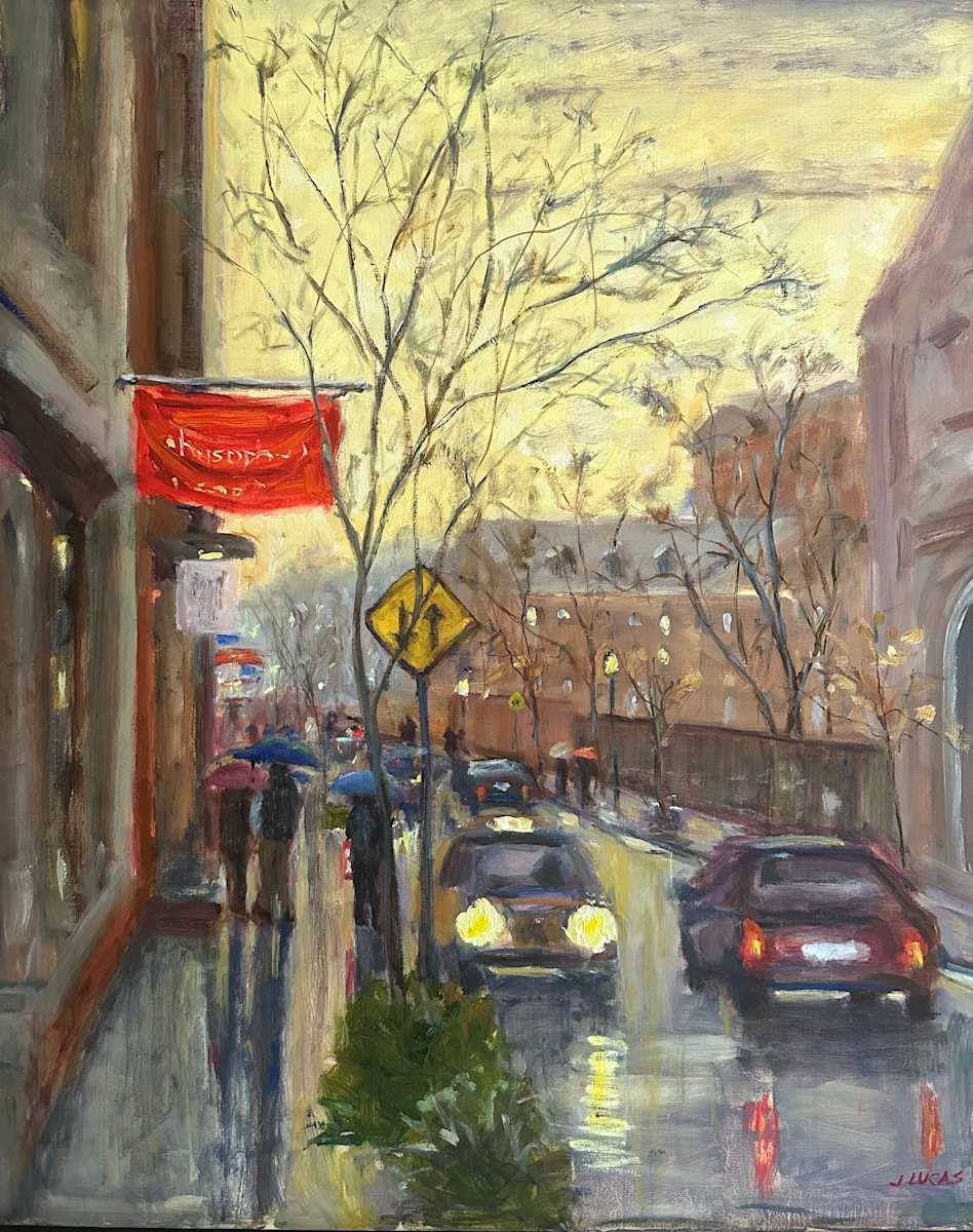 Rainy Day in Soho by Janet Lucas Beck 