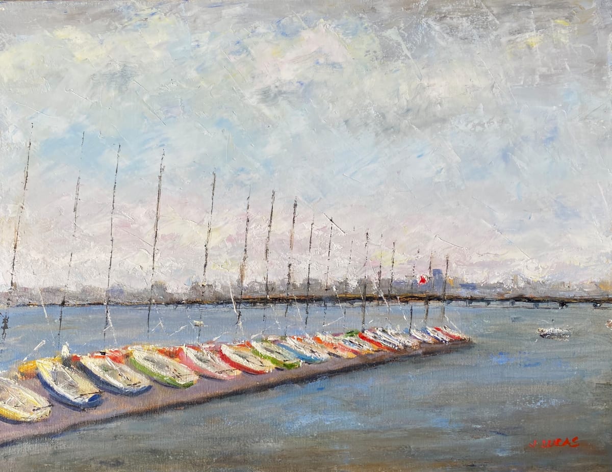 Boats on the Charles by Janet Lucas Beck 