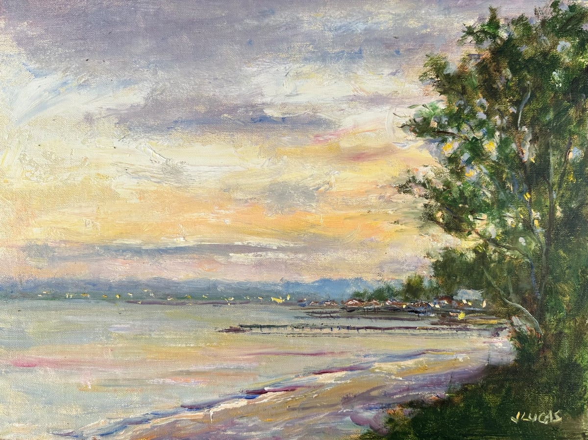 Sunset on the Bay by Janet Lucas Beck 