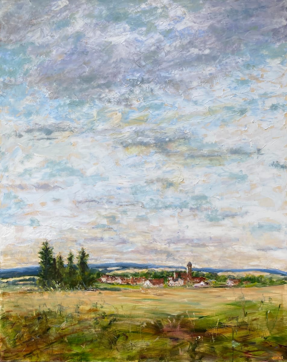 Distant Rooftops by Janet Lucas Beck 