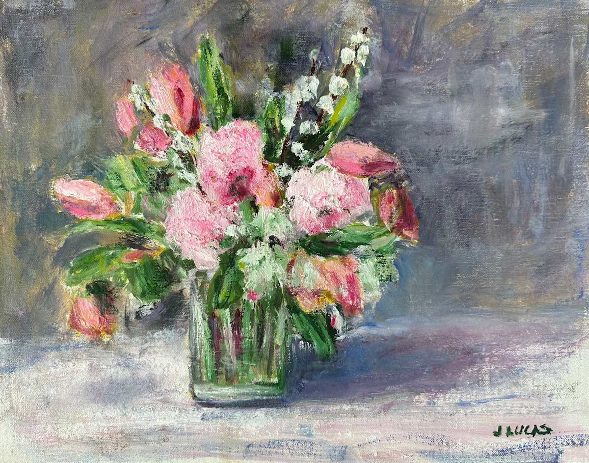 Study in Pinks by Janet Lucas Beck 