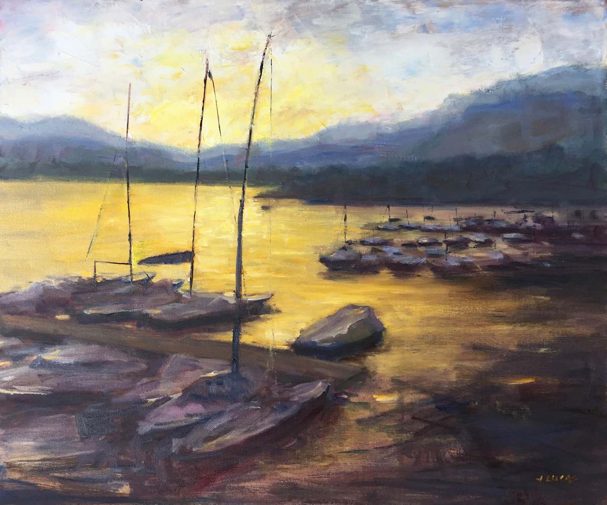 View from Trèmezzo by Janet Lucas Beck, Image 1.