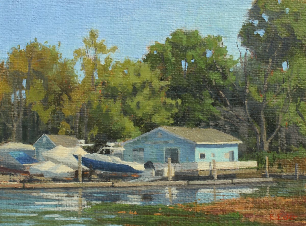 Harborside Marina by Eileen Eder 