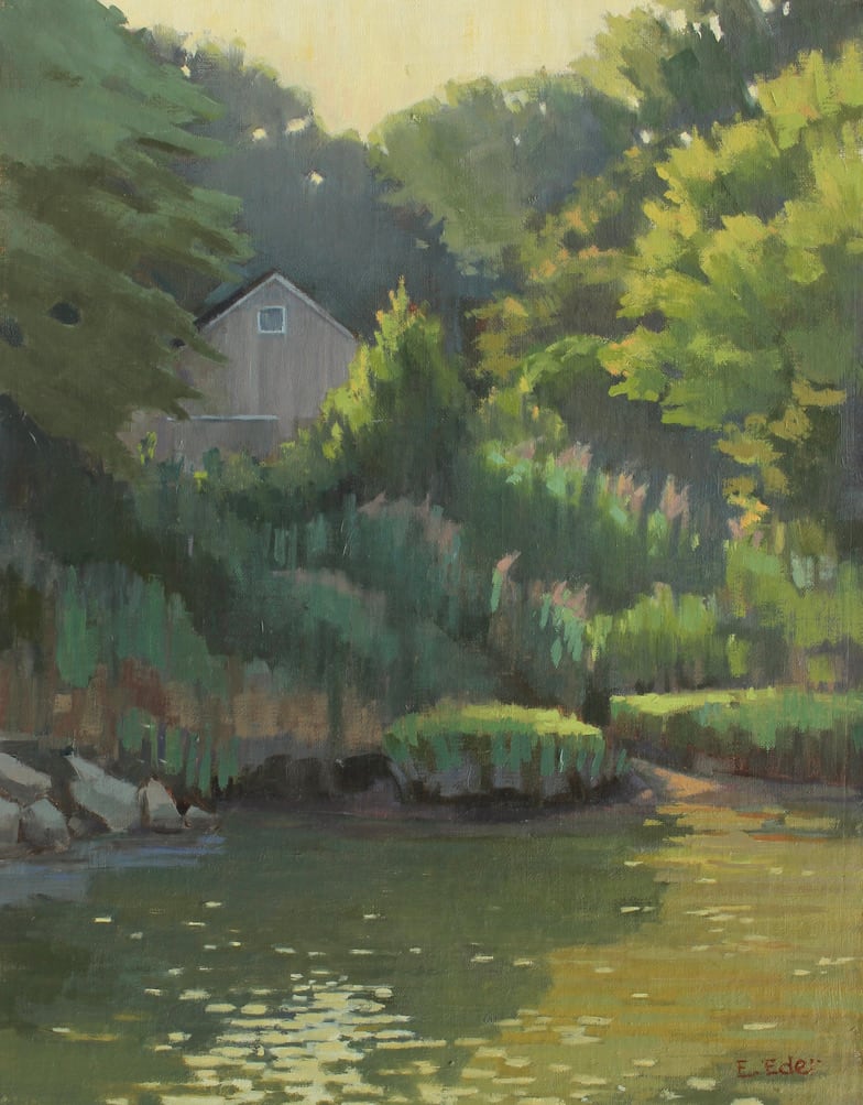 East River Bank by Eileen Eder 