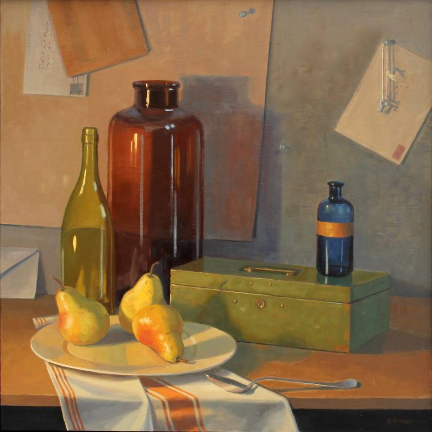 Countertop Study with Pears by Eileen Eder 