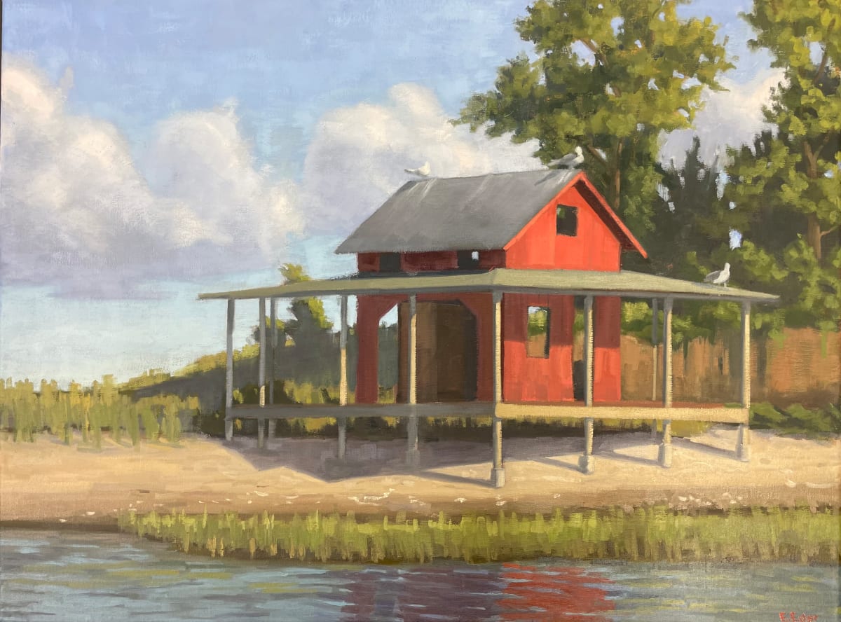 Grass Island Shack by Eileen Eder 