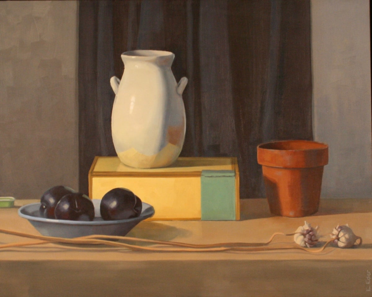 Still Life With Yellow Box by Eileen Eder 