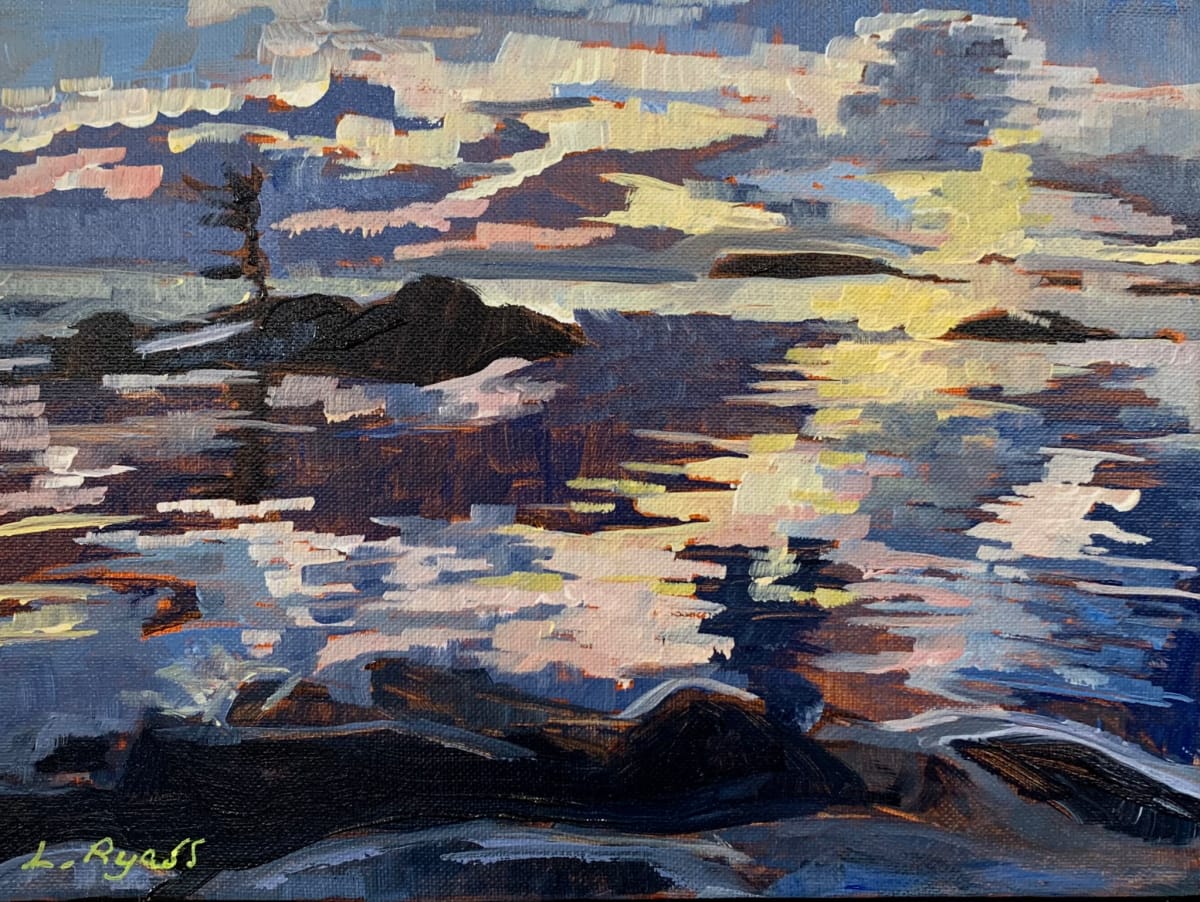Long Island Sunset Go-Home Bay Georgian Bay by Lynne Ryall 
