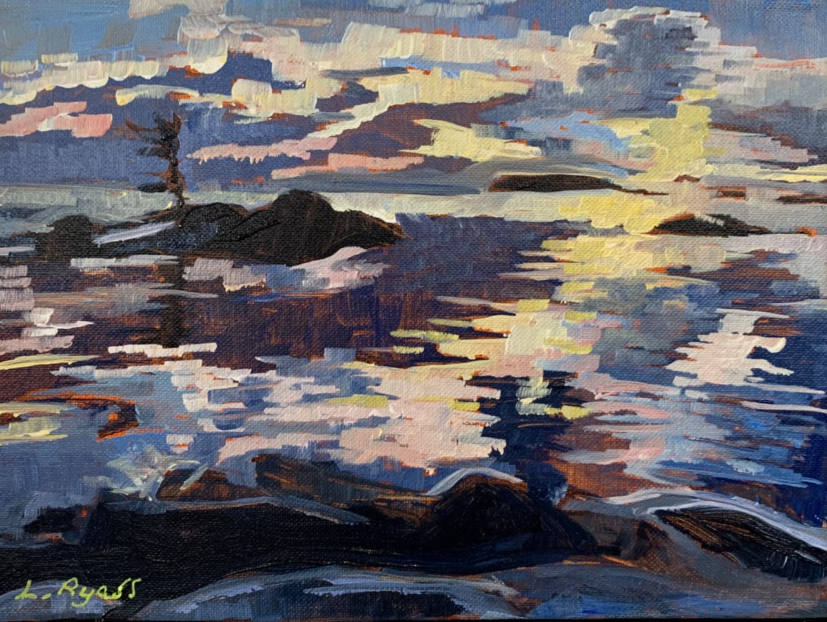 Long Island Sunset Go-Home Bay Georgian Bay by Lynne Ryall 