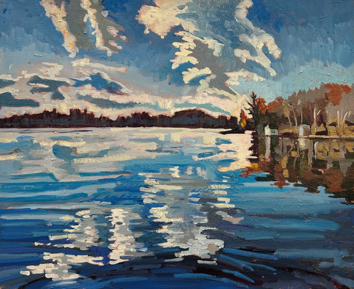 Afternoon Reflections in Autumn, Stoney Lake by Lynne Ryall 