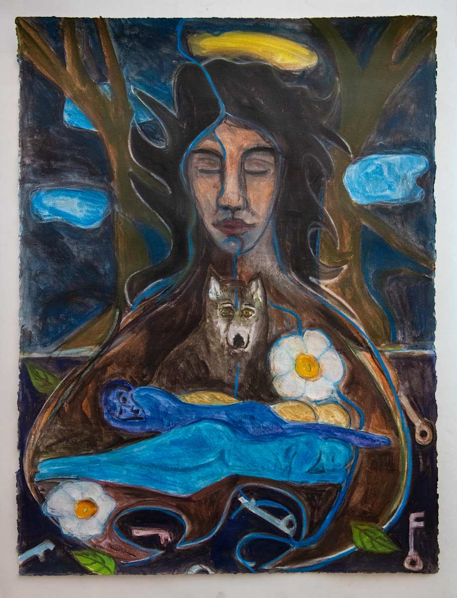 Holder of Time, Wolf by cathy weiss, Image 1.