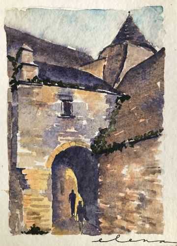 La Roque-Gageac by Elena Lawrence 