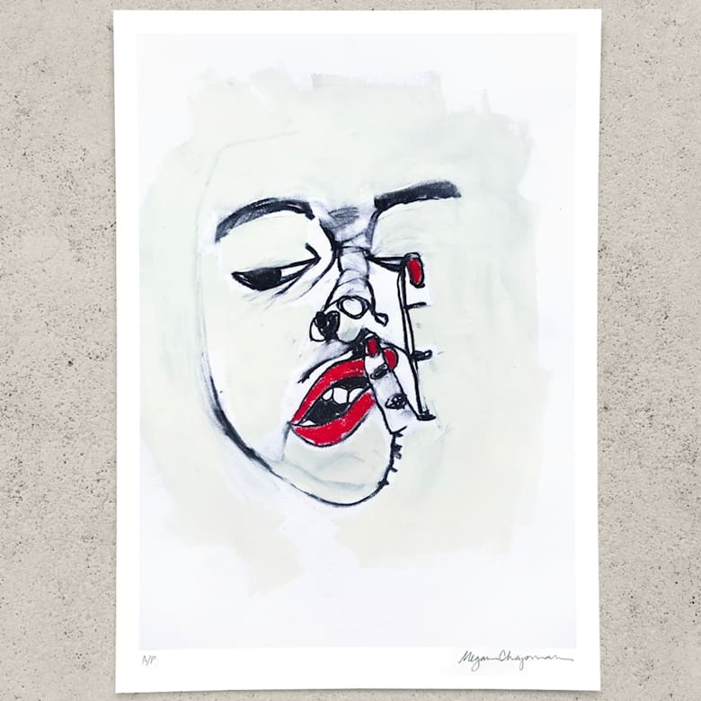 Mabel by Megan Chapman  Image: Mabel
signed open edition print
A4 sized/21x29.7cm/8.3x11.7"
printed on heavy-weight archival paper.
1 copy