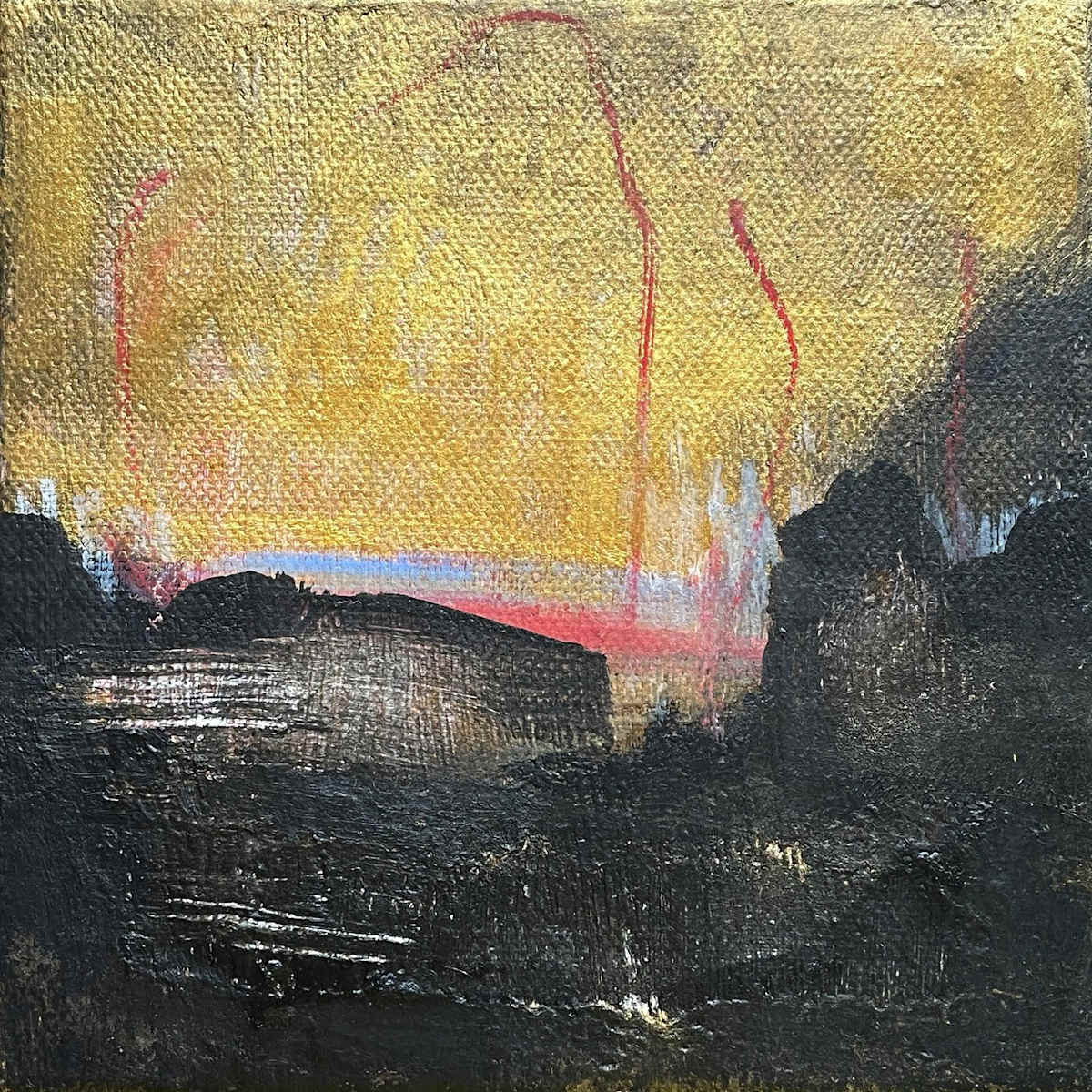 Remember by Megan Chapman  Image: Remember, 15x15cm/5.9x5.9" 
mixed media on canvas 
2025 Megan Chapman