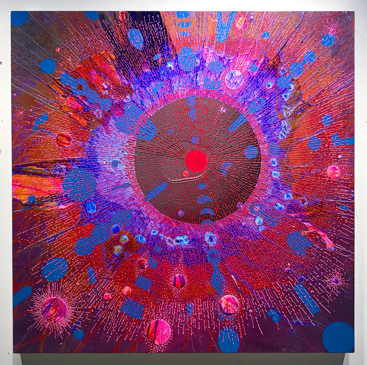 Primal Seed with Crisscrossed Rays - I by Lee Albert Hill 
