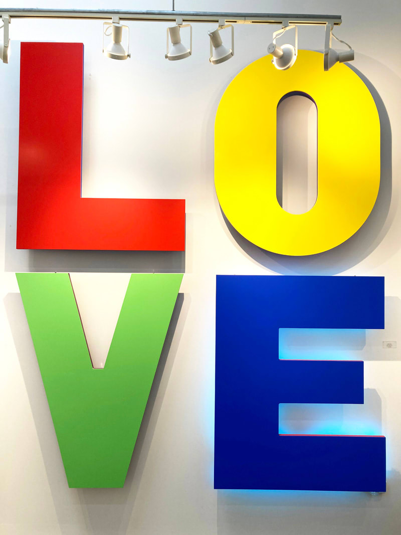 Wall Sculpture Love by Fariba Abedin 