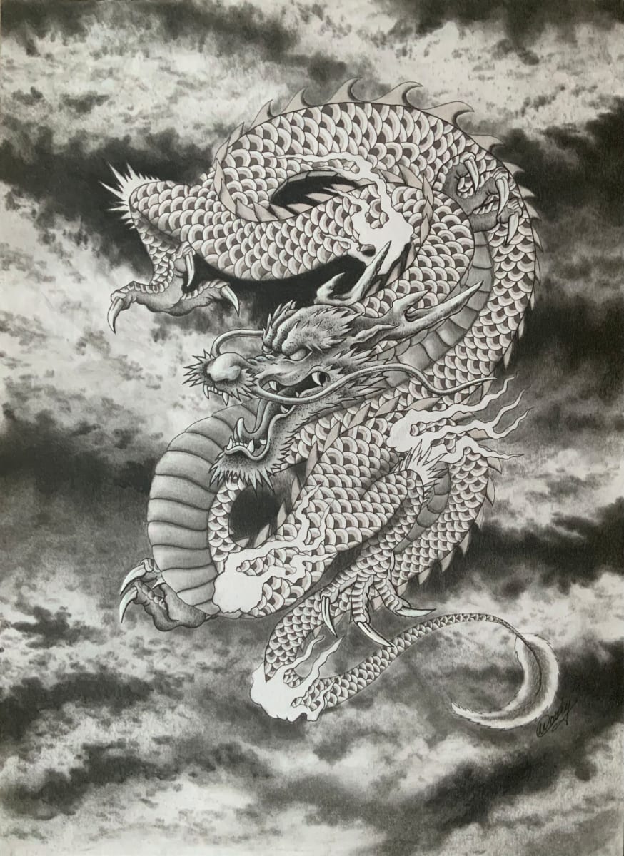 japanese art dragon