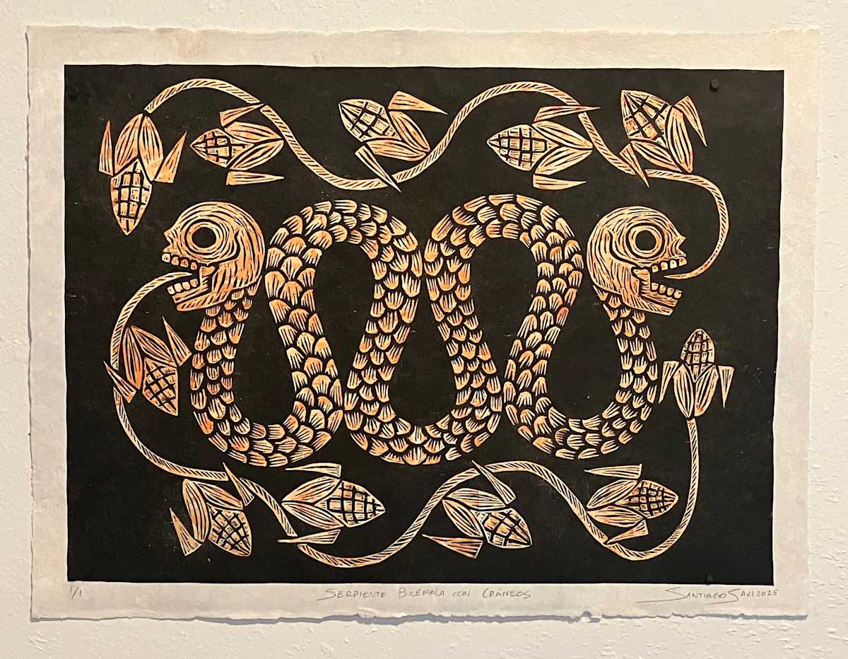 Serpiente Bicéfala con Cráneos 5 by Santiago Savi 