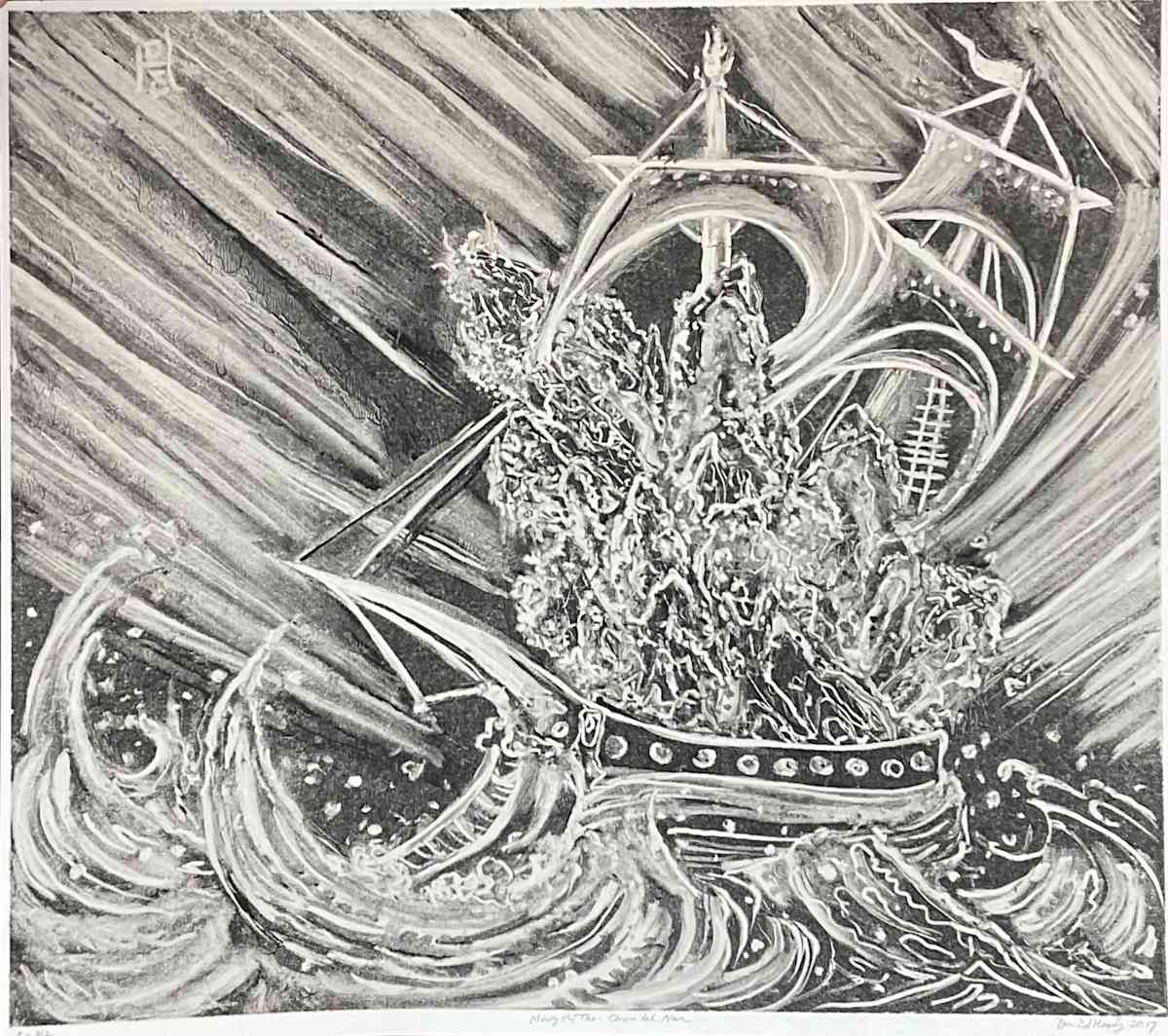 Don Ed Hardy - "Moving the Tao - Corona Del Mar" #1 