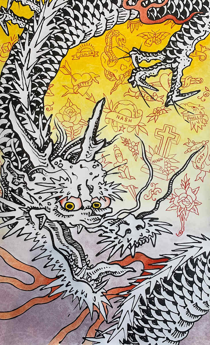 "Dragon" (Descending Right) 10/20 by Brian Paul, Image 7.