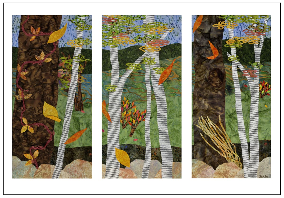 Early Autumn Triptych by Julia R. Berkley 