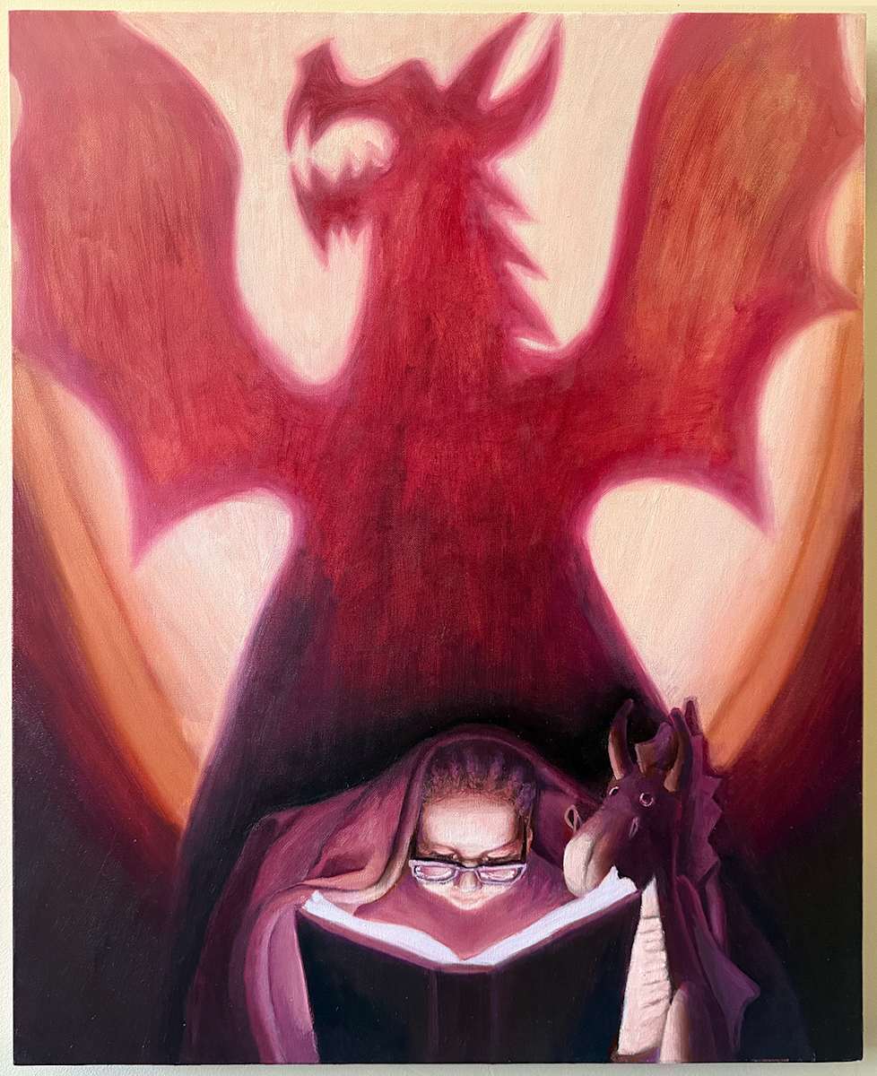 Bedtime by Nourou Sall  Image: Ive been involve with stories all my life. So to art my art journey with a bang, I've started this new collecting with base of my own story ( and the base of every story), imagination.