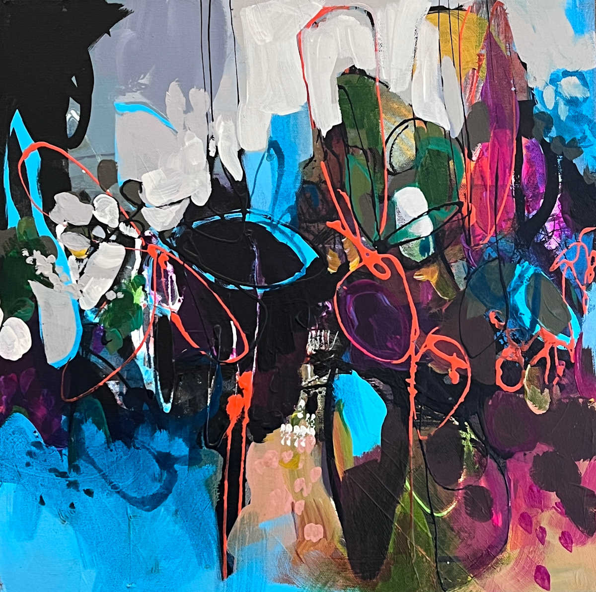 'Blue Skies And Tulips' by Liz Murphy 