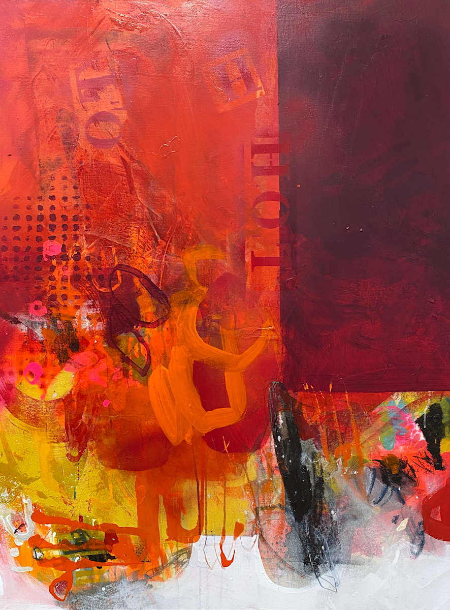 Red Hot In Maroon by Liz Murphy 